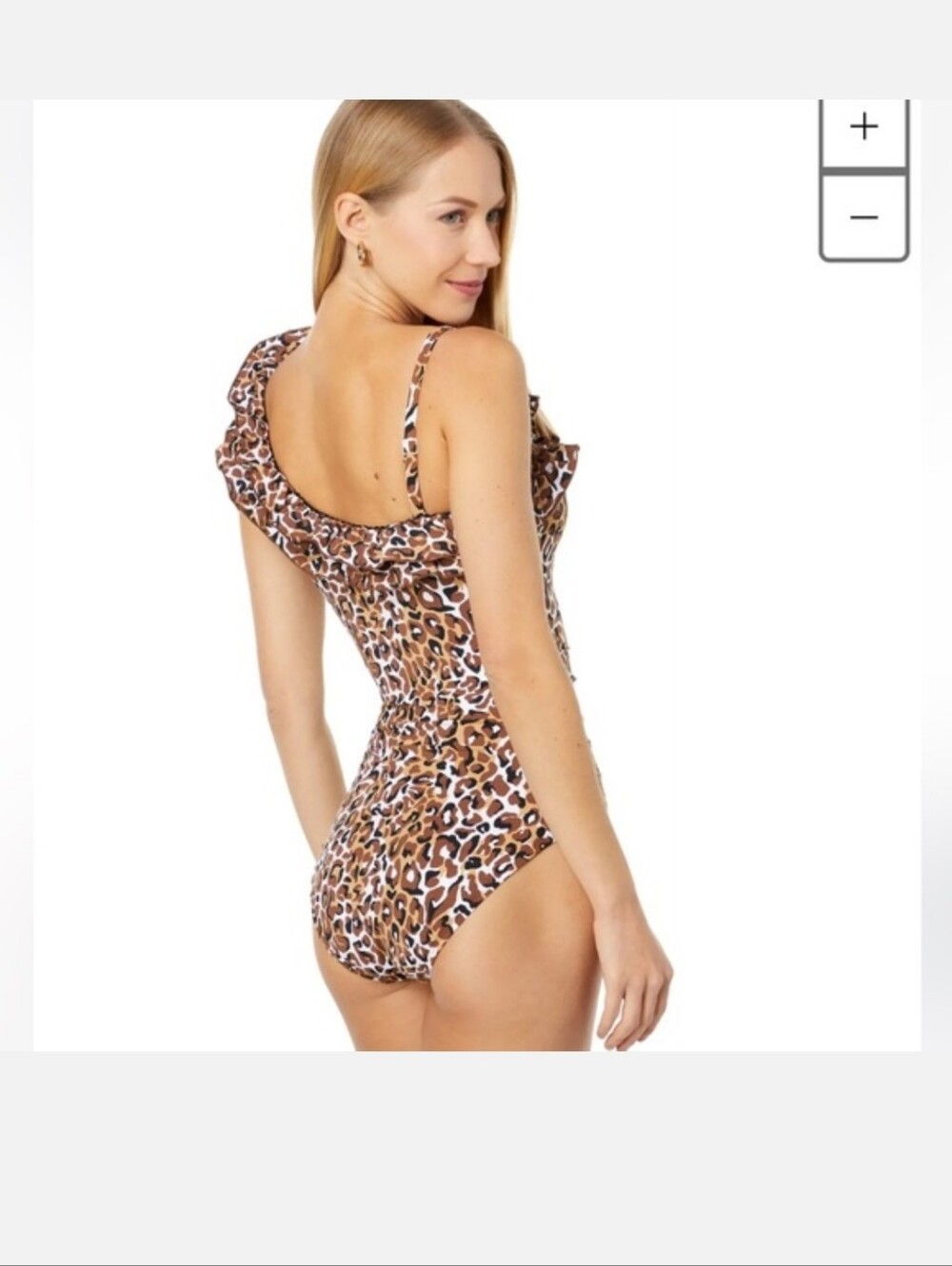 Lilly Pulitzer Leopard Ruffle One-Piece Swimsuit With Tummy Control